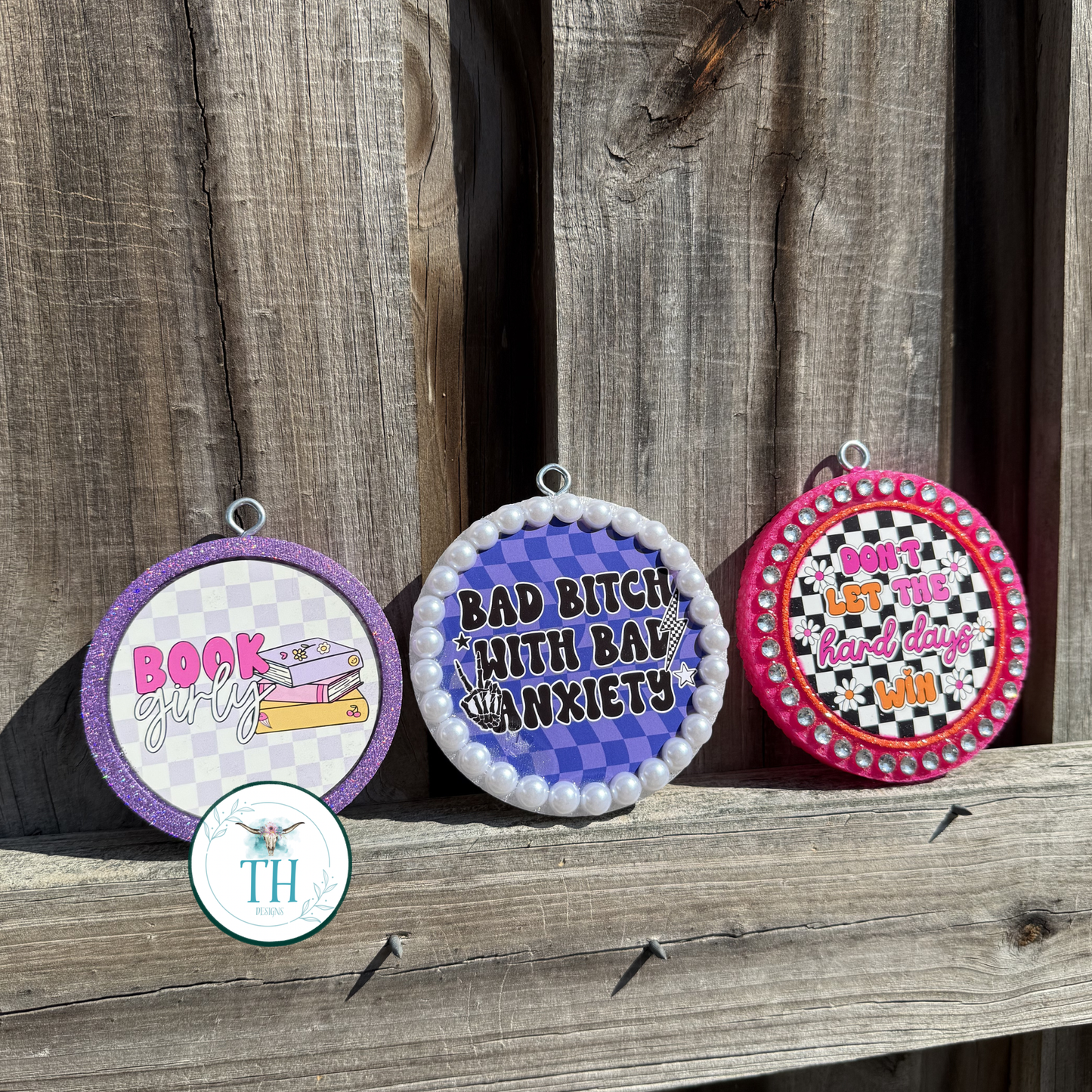 Round - 3 inch OR 4 inch dotted RTS CARDSTOCK PREORDER- hunting/ fishing