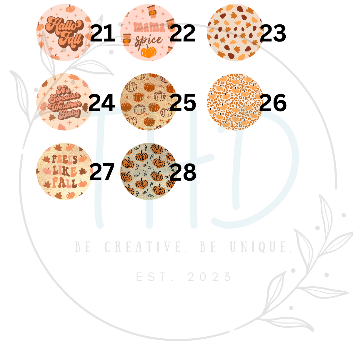 Fall Round Freshie PREORDER