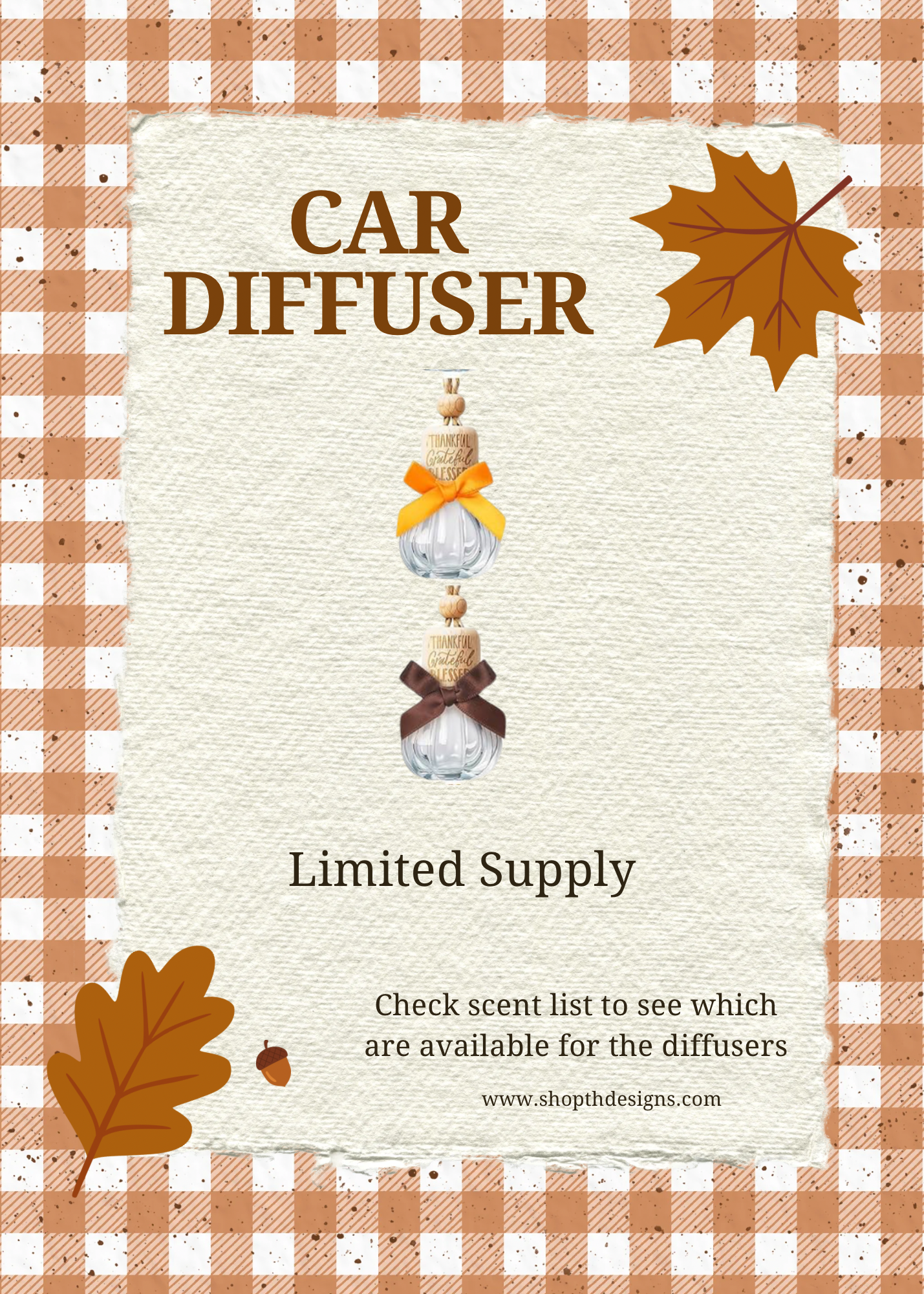 Pumpkin Car Diffuser