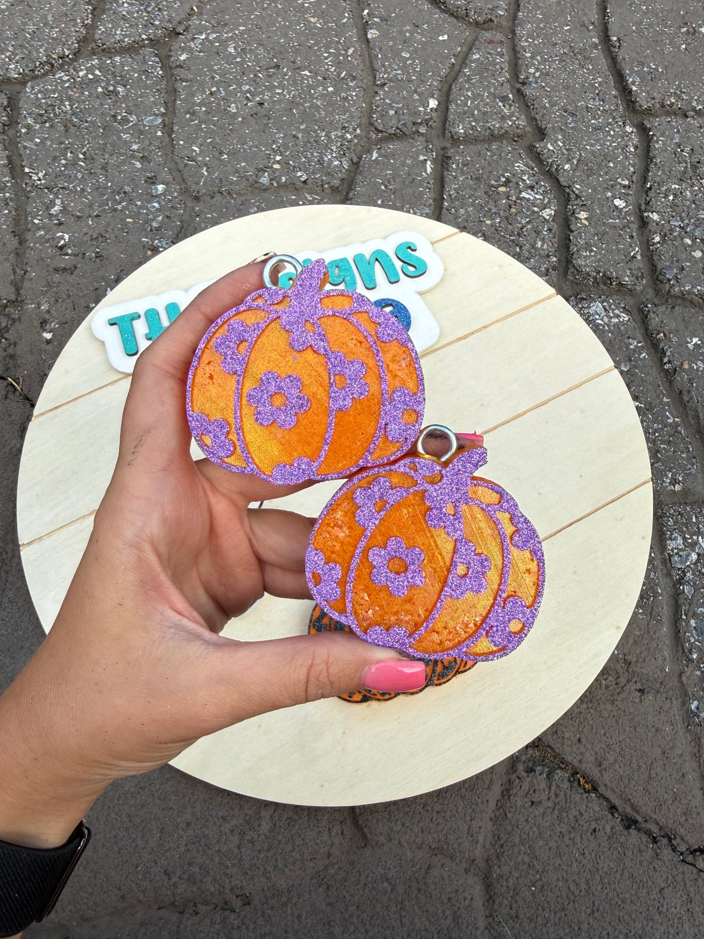 Floral Pumpkin Vent Freshie PREORDER