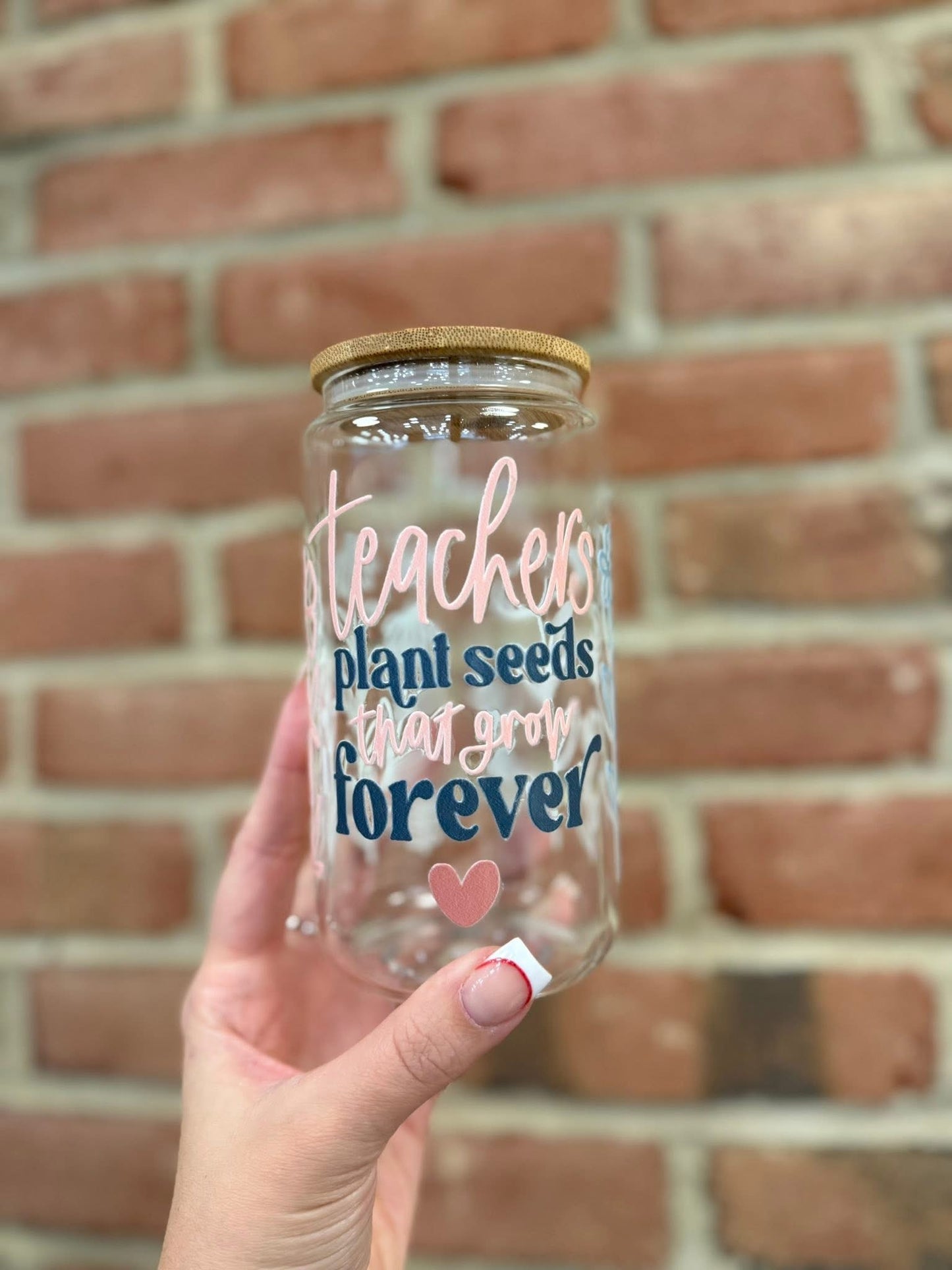 Teachers Plant Seeds Glass 16oz Cup