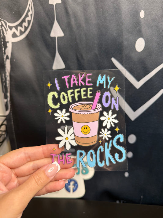 16oz Cup - Coffee on the Rocks Decal