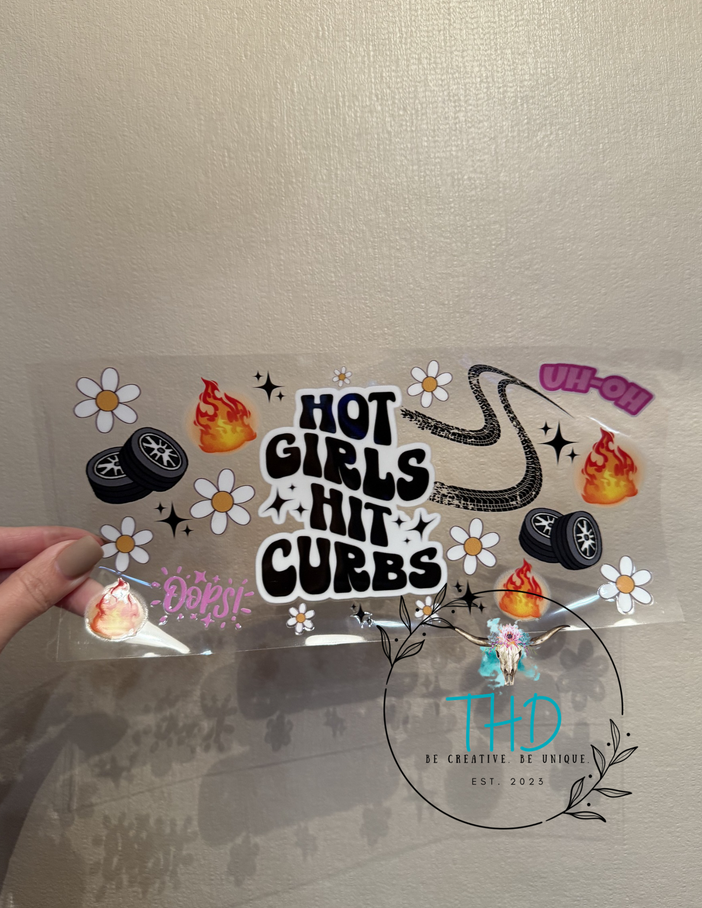 16oz Cup - Hot Girls Hit Curbs Wrap