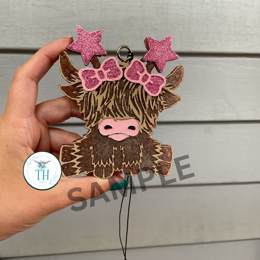 Highland Cow with Stars PREORDER