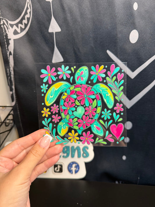 16oz Cup - Turtle Decal