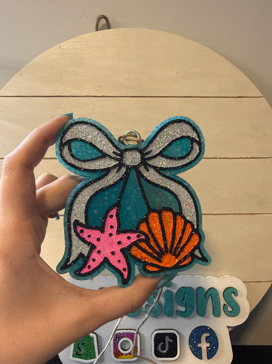 Beachy bow Freshie -  bikini bottom
