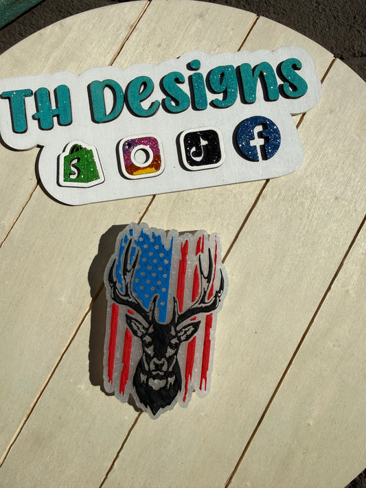 Deer Flag Freshie PREORDER