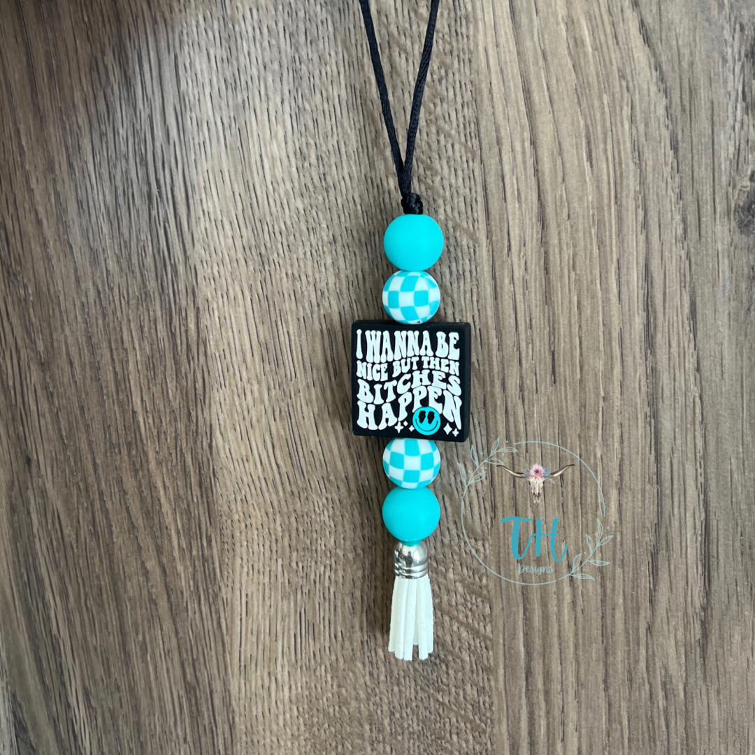 Bitch Happens MINI CAR CHARM