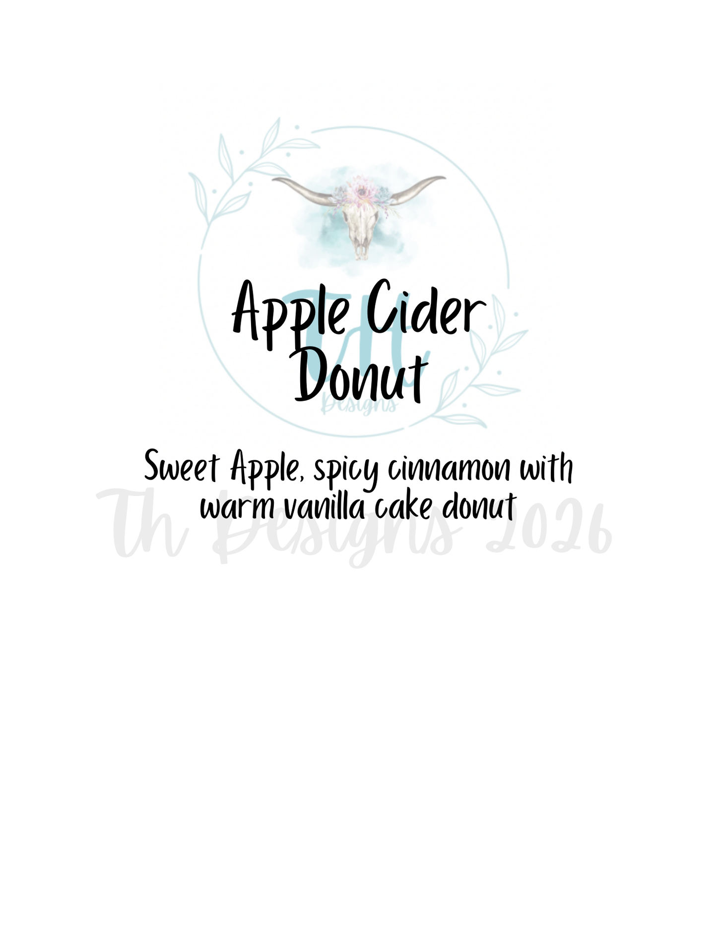 Skull Trucker Hat Freshie -  Apple Cider Donut
