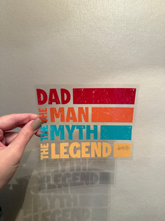 16oz Cup - Dad - Man, Myth, Legend Decal