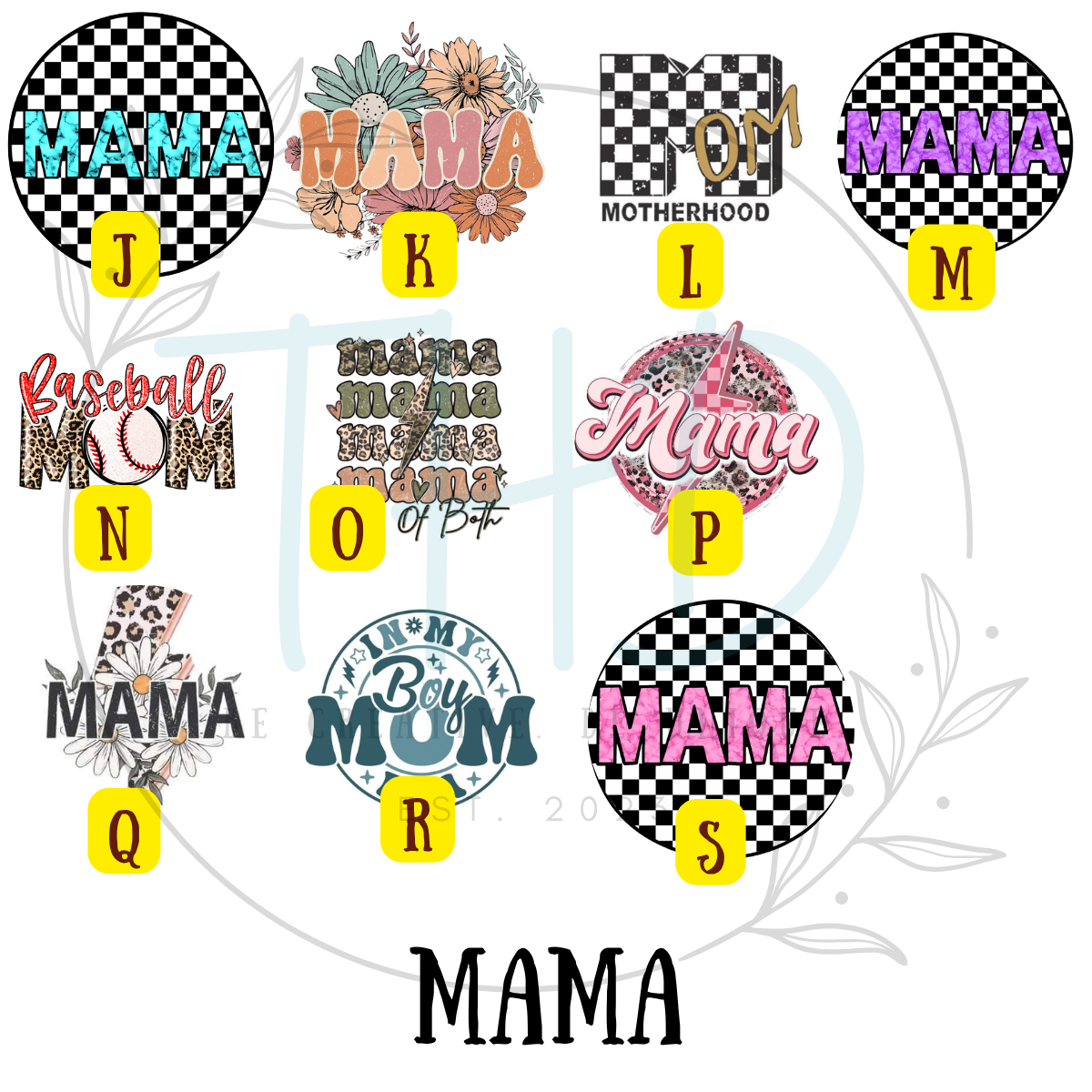 Mama Round Freshie or Coaster PREORDER