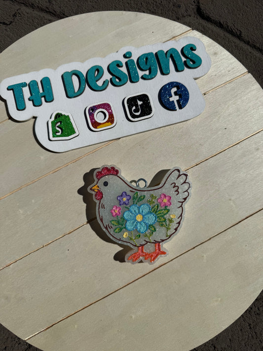Floral Chicken Freshie PREORDER