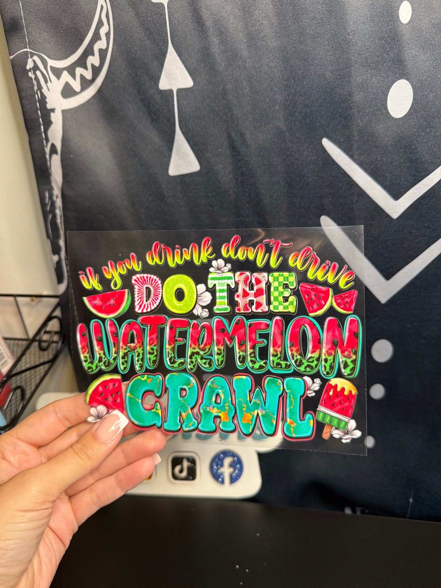16oz Cup - do the Watermelon Crawl Decal