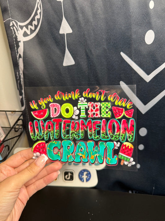 16oz Cup - do the Watermelon Crawl Decal