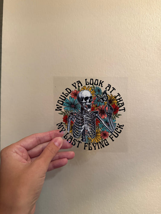 16oz Cup - Last Flying F Decal
