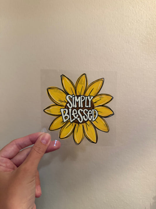 16oz Cup - Simply Blessed Decal
