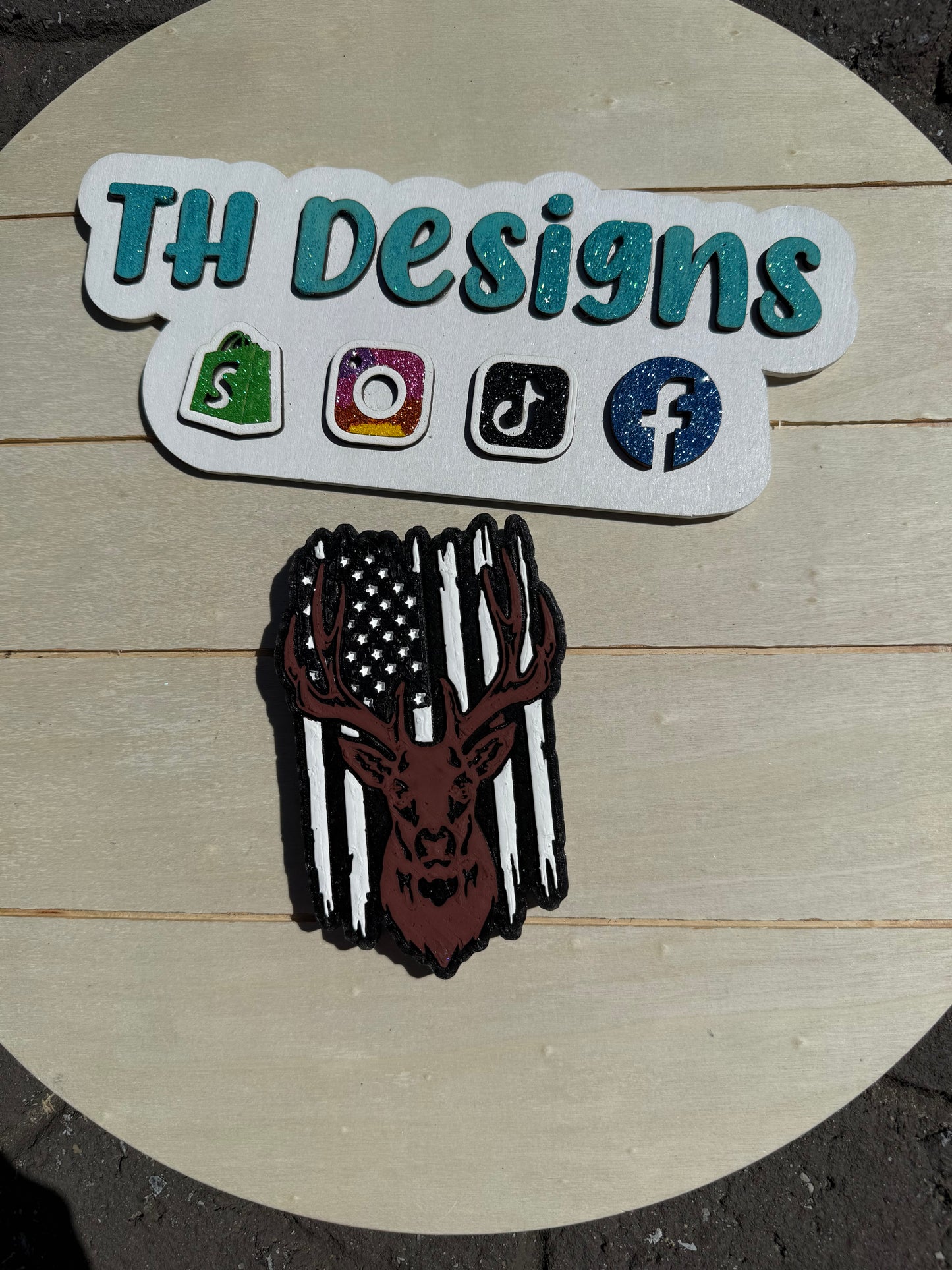 Deer Flag Freshie - Hippies + Cowboys