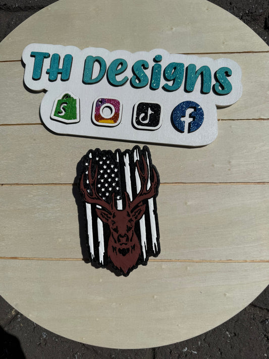 Deer Flag Freshie - Hippies + Cowboys