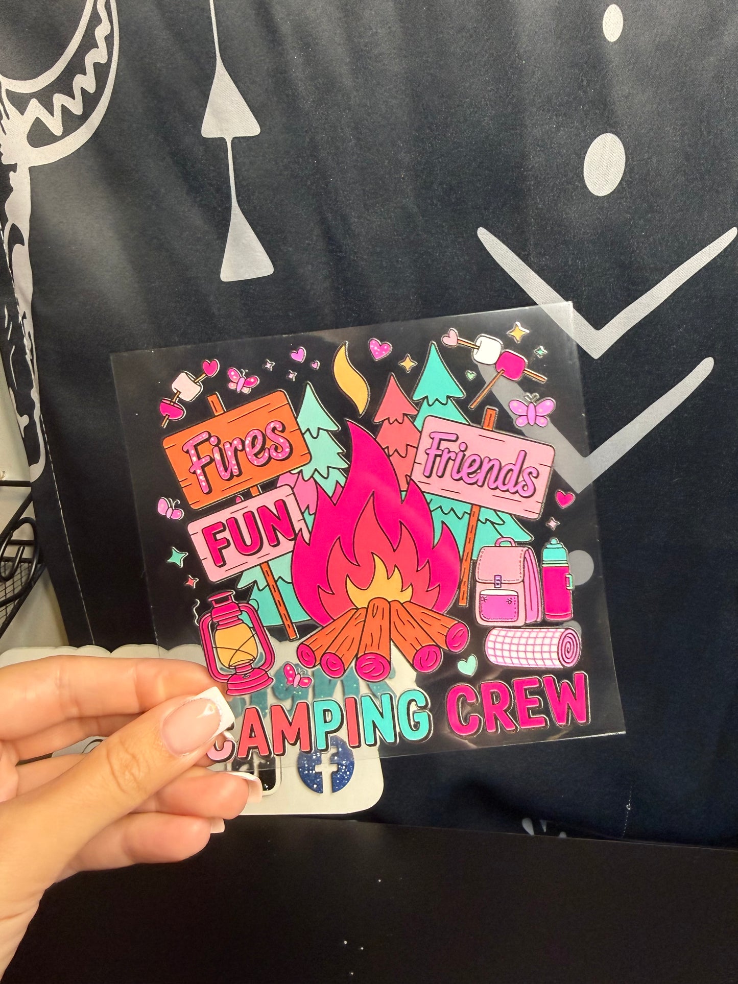 16oz Cup - Camping Crew Decal