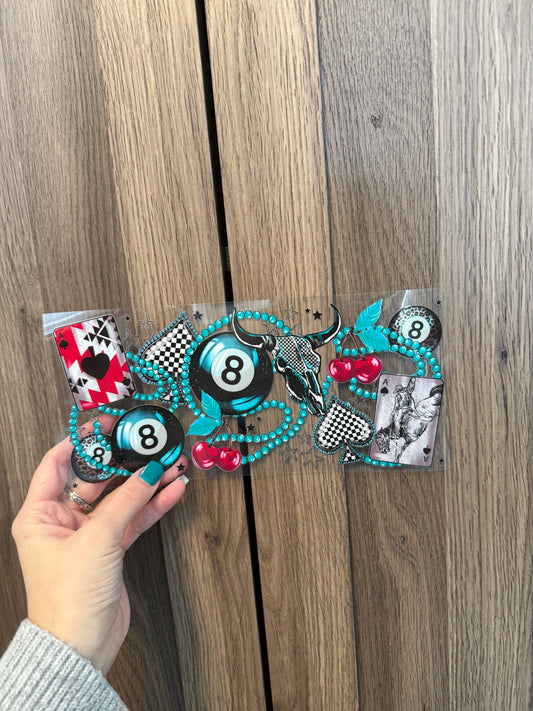 16oz Cup - Teal Punchy Western Wrap