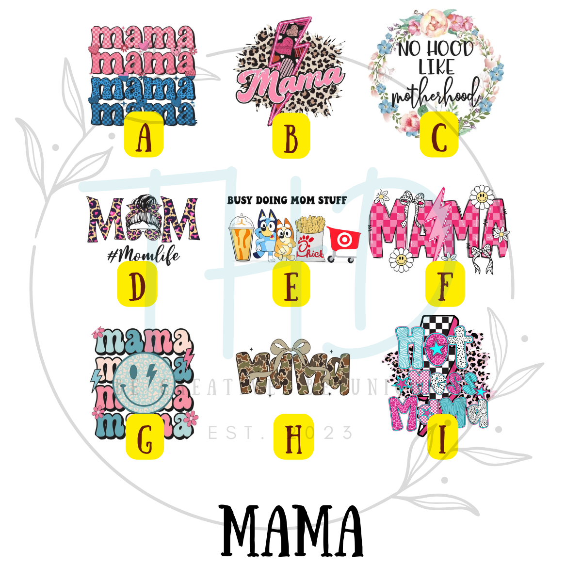 Mama Round Freshie or Coaster PREORDER