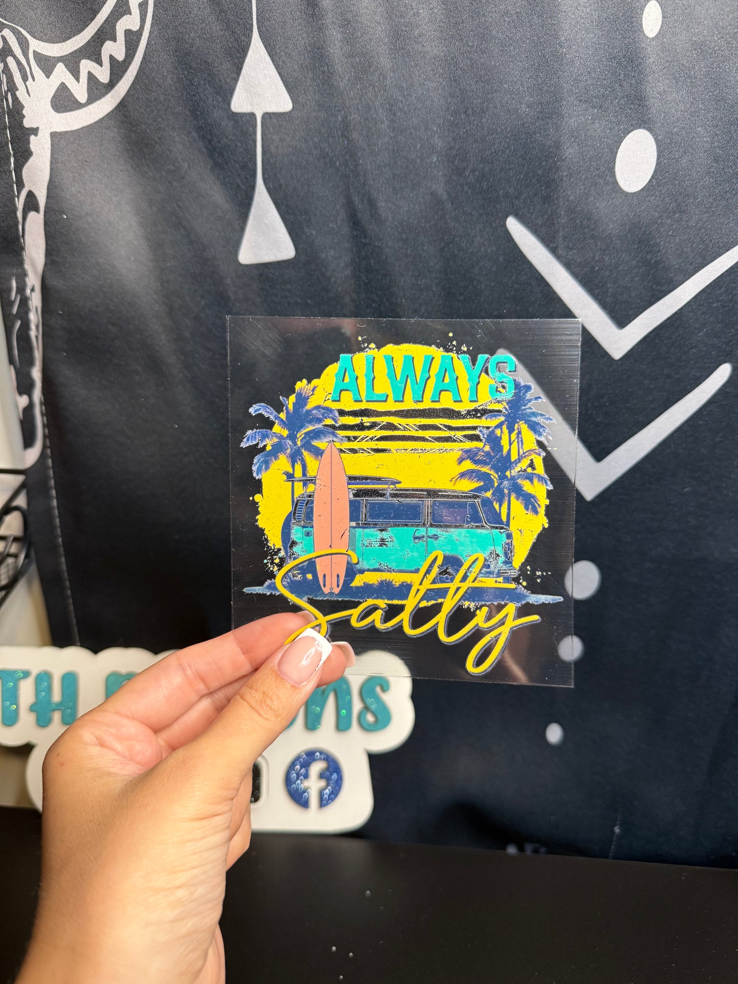 16oz Cup - Always Salty Decal