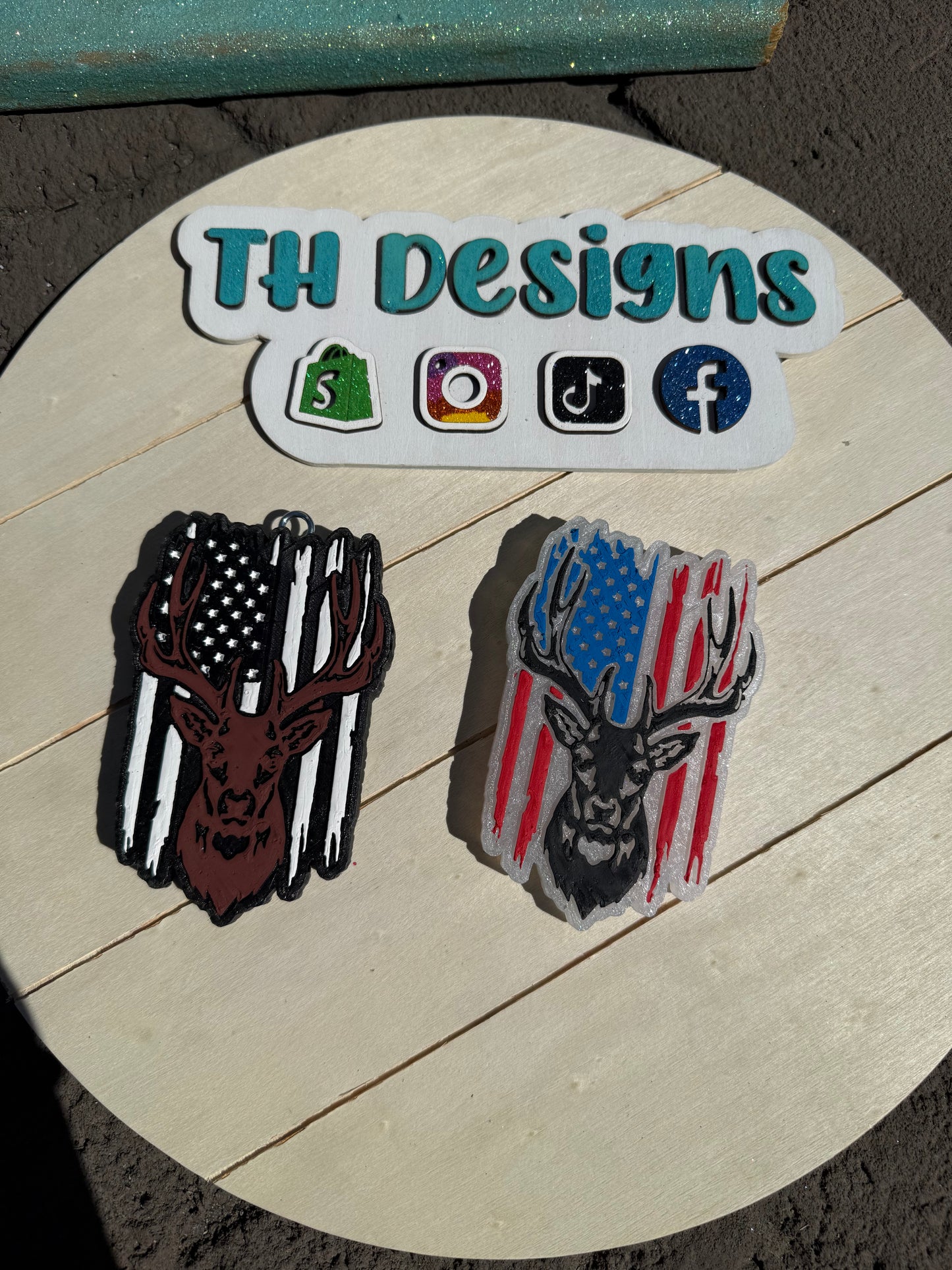 Deer Flag Freshie PREORDER