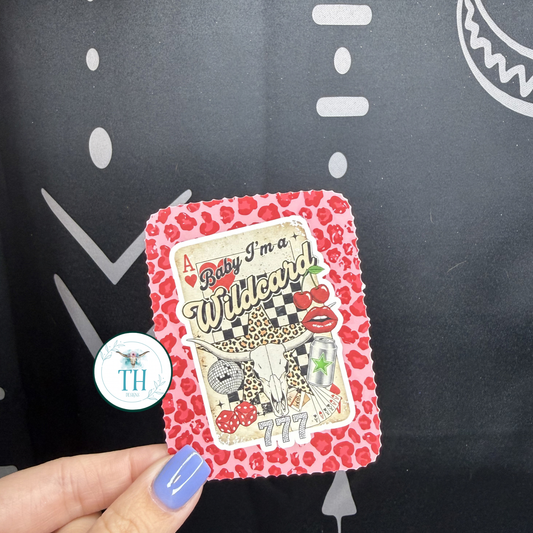 Baby I’m A Wildcard Western Rectangle