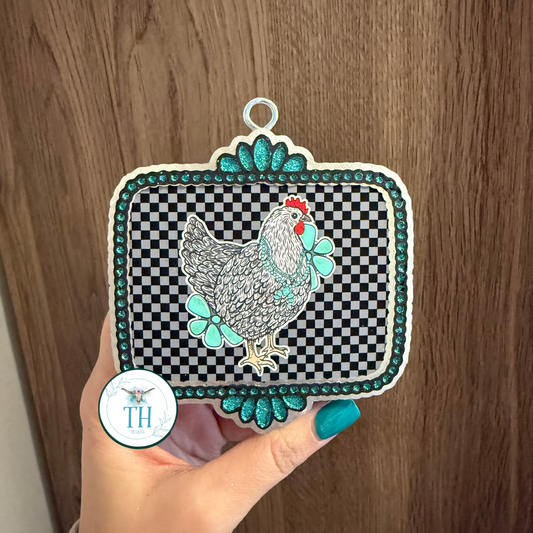 Western Square with Rooster Freshie - True North