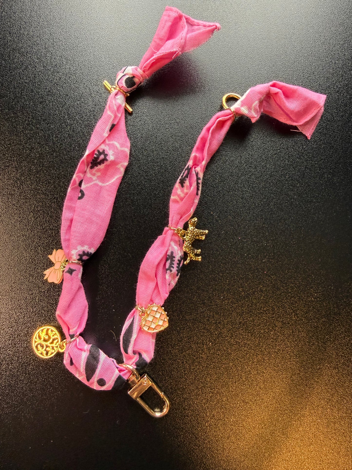 Bandana Freshie Hanger - Pink