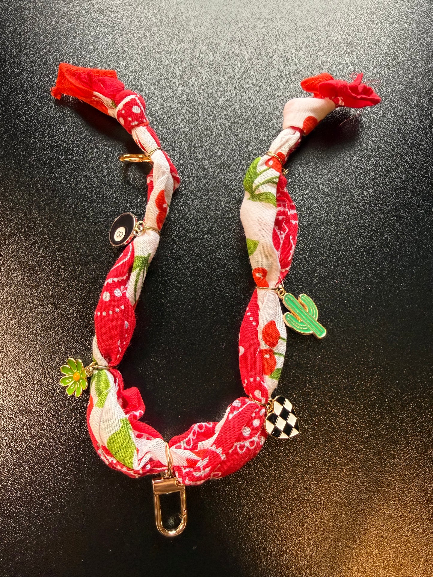 Bandana Freshie Hanger - Red and Green