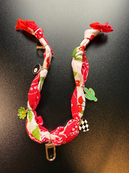 Bandana Freshie Hanger - Red and Green
