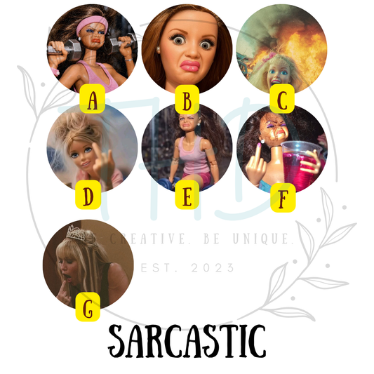 Sarcastic Round Freshie or Coaster PREORDER